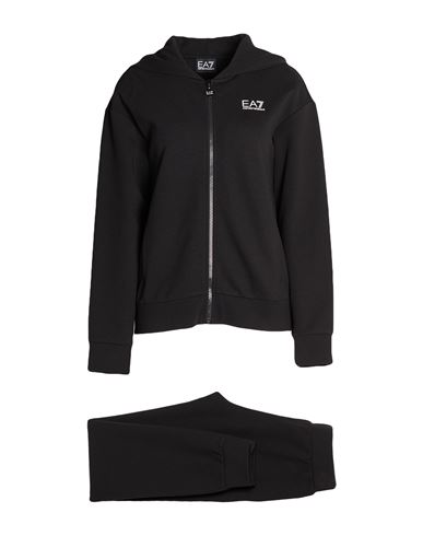 Woman Tracksuit Black Size L Polyester, Cotton