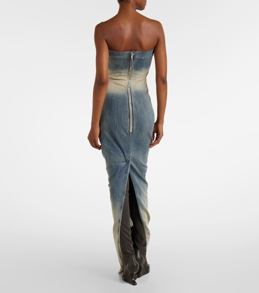 Denim bustier dress