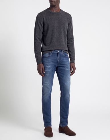 Man Jeans Blue Size 31 Cotton, Recycled cotton, Recycled polyester, Elastane