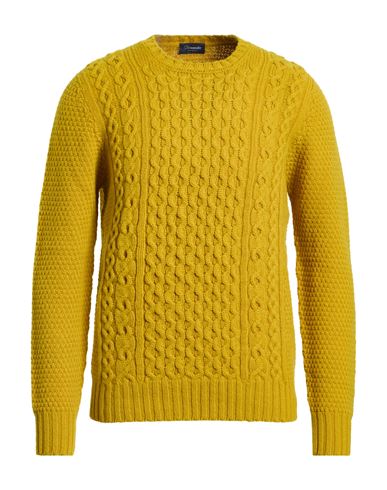 Man Sweater Mustard Size 36 Lambswool