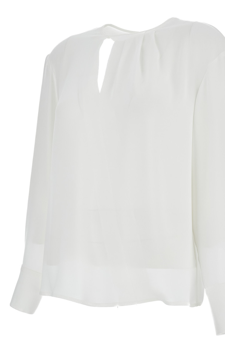White Crew Neck Top