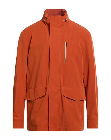 Man Jacket Rust Size XL Polyester, Elastane