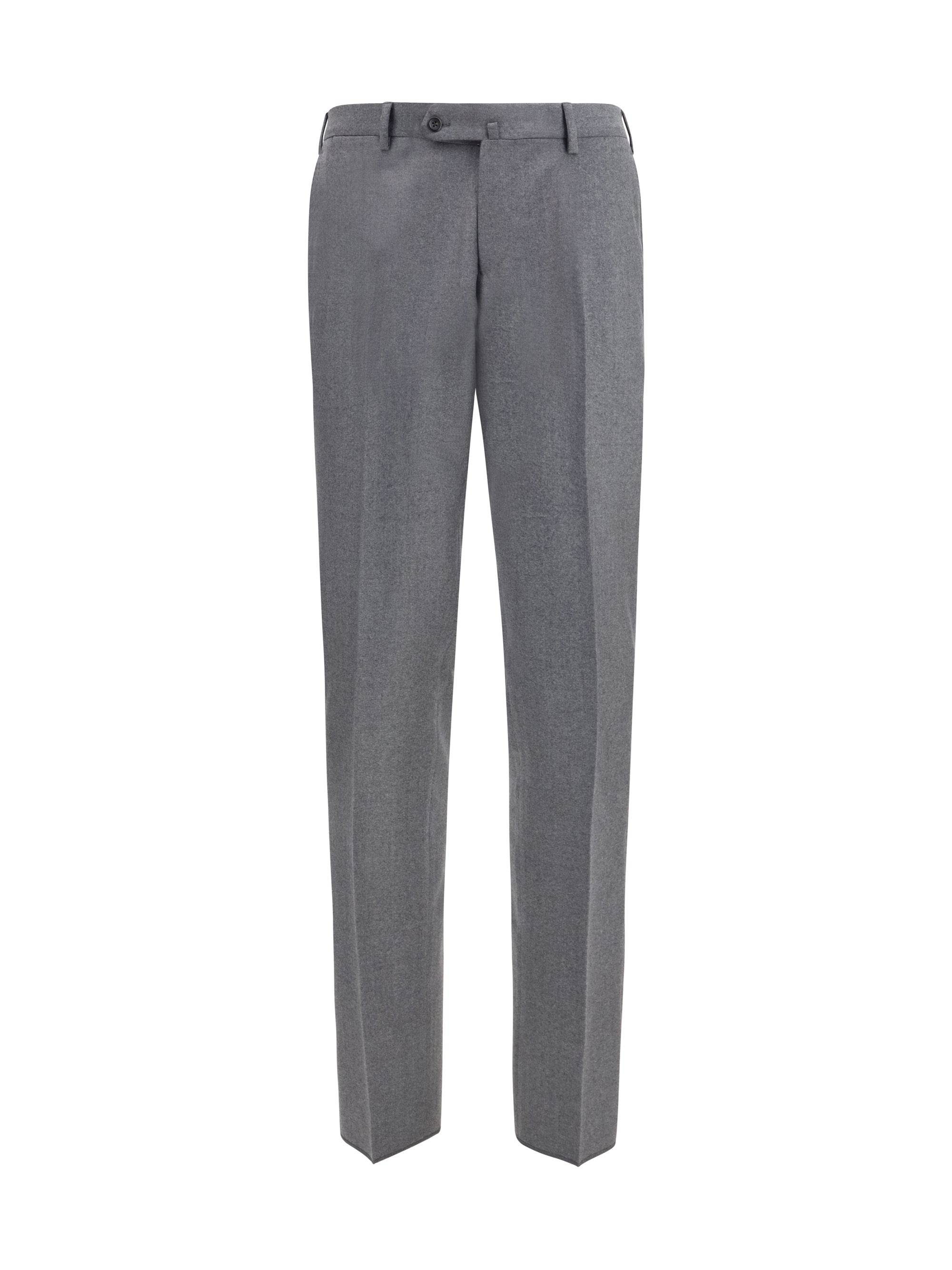 Virgin Wool Trousers — Gray