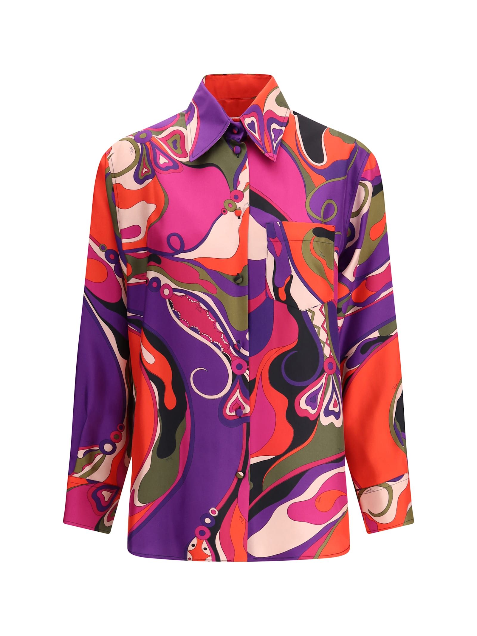 Orchidee Print Shirt