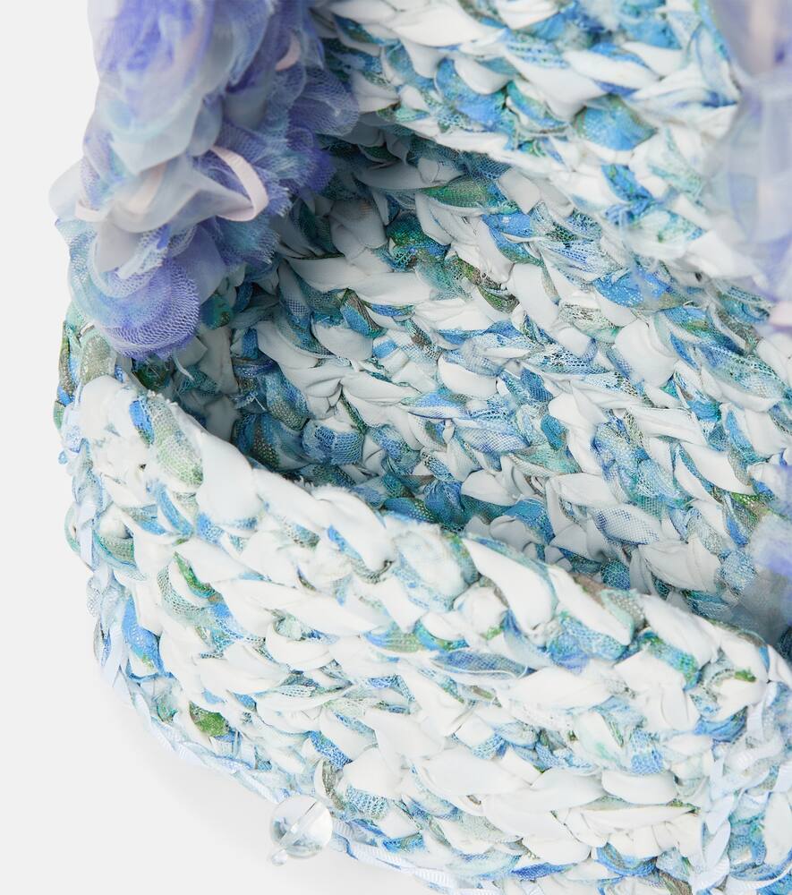 Susan Fang Mini crochet lace shoulder bag