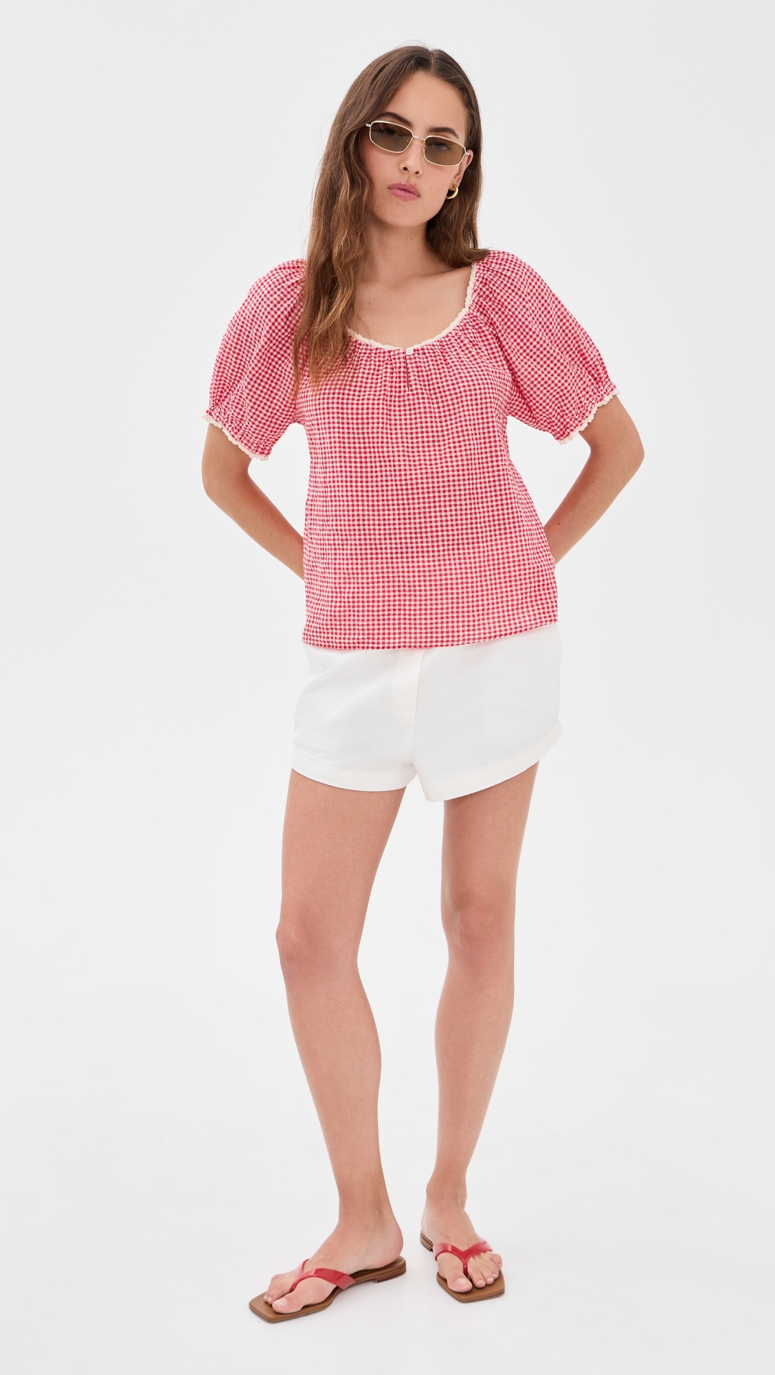 Maisie Top Cherry Red