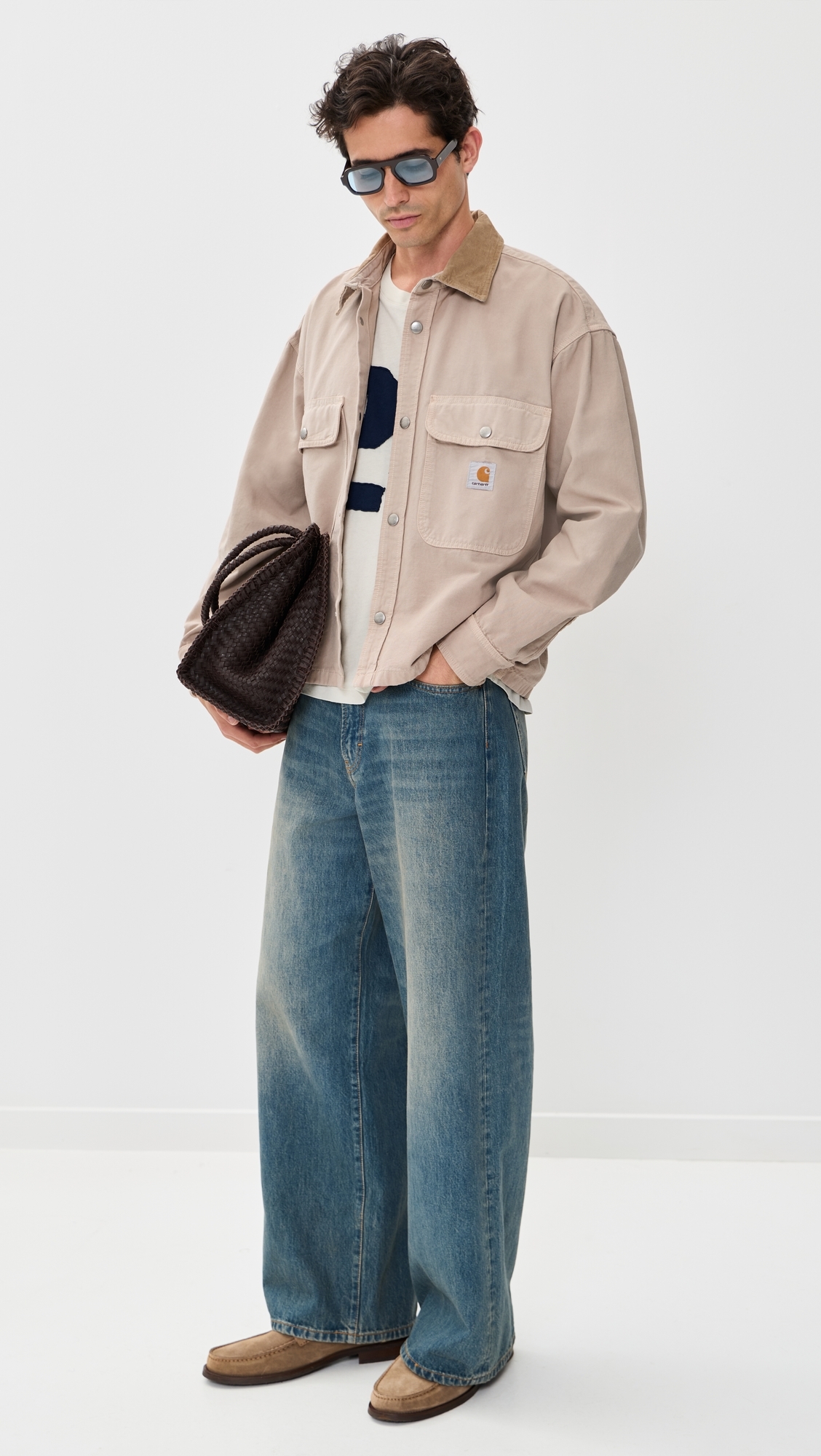 Prescott Shirt Jacket String/Leather