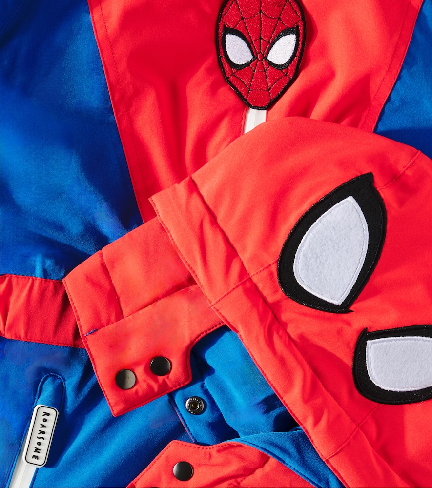 Roarsome x Marvel Spider-Man faux fur-trimmed snowsuit