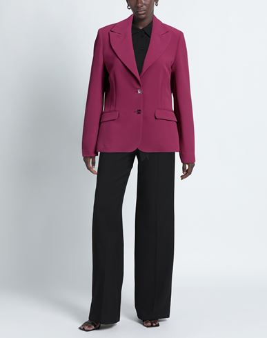 Woman Blazer Mauve Size 2 Polyester, Elastane