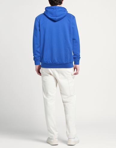 Man Sweatshirt Bright blue Size L Cotton