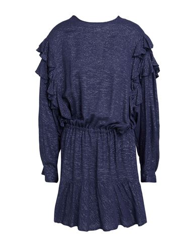 8pm Woman Mini dress Navy Size S Viscose, Metallic fiber, Polyamide