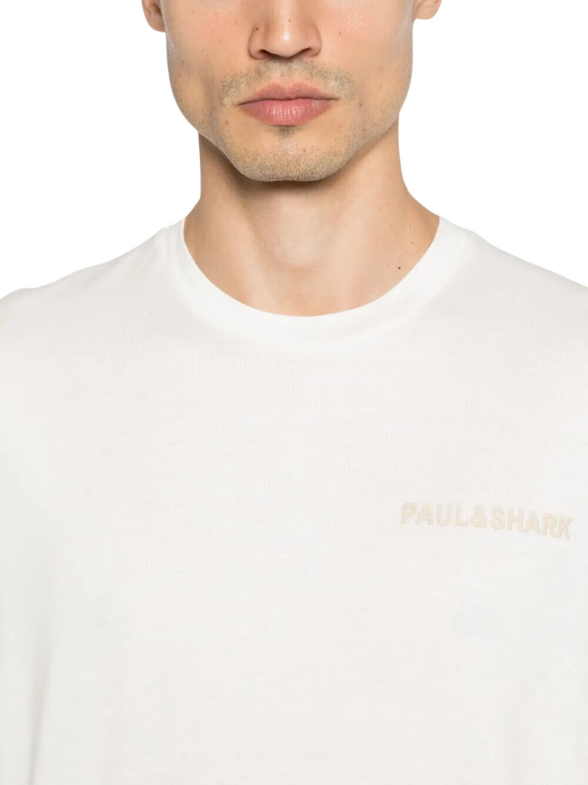 Paul & Shark - logo cotton crew neck short sleeve