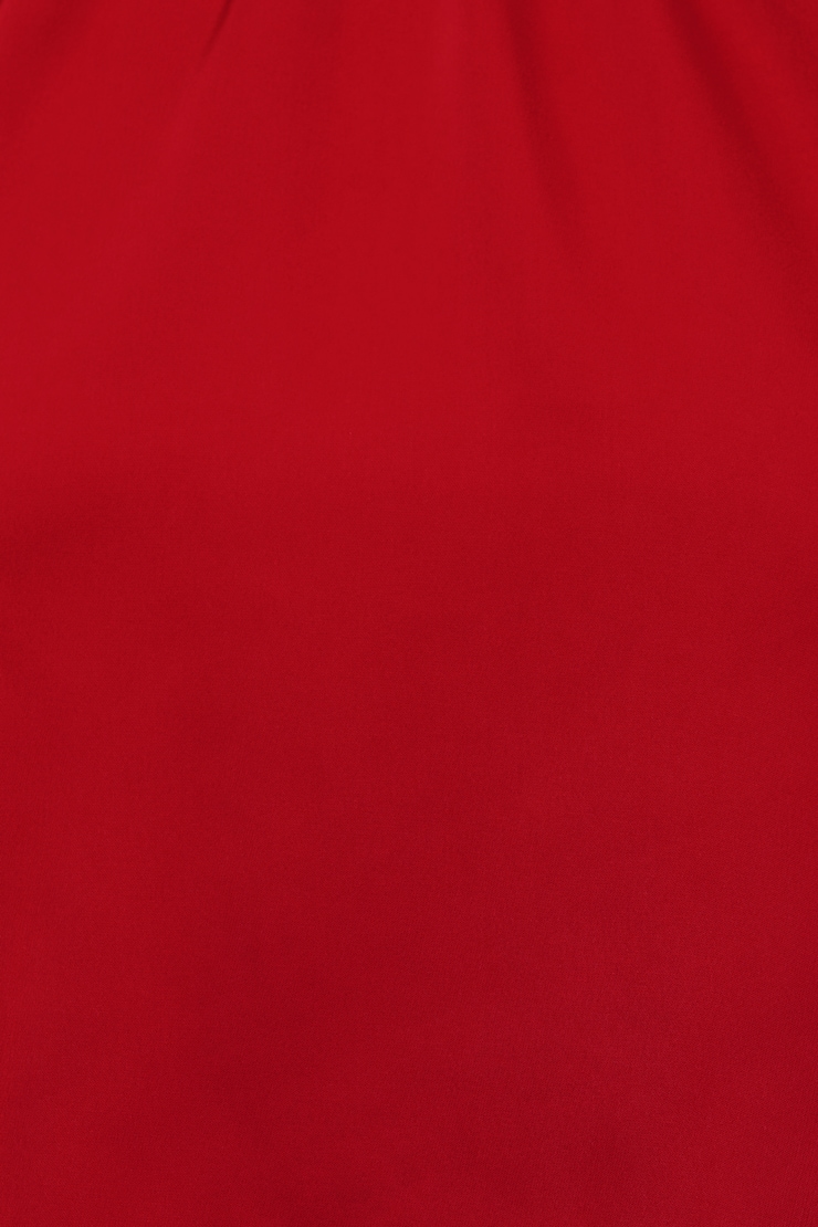 Paloma Bubble Satin Halter Blouse - Red - Women Clothing