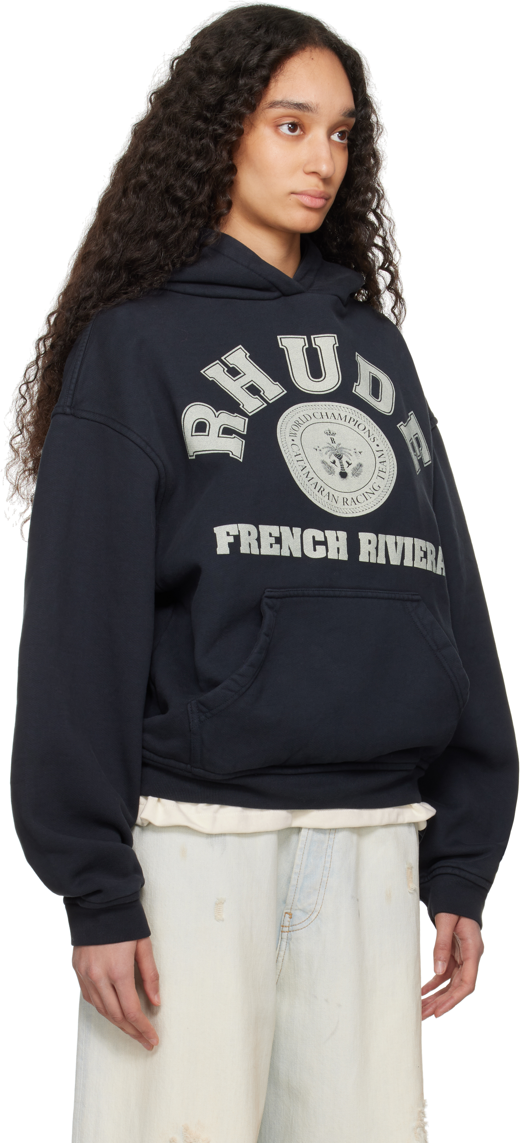 Rhude Black 'French Riviera' Hoodie