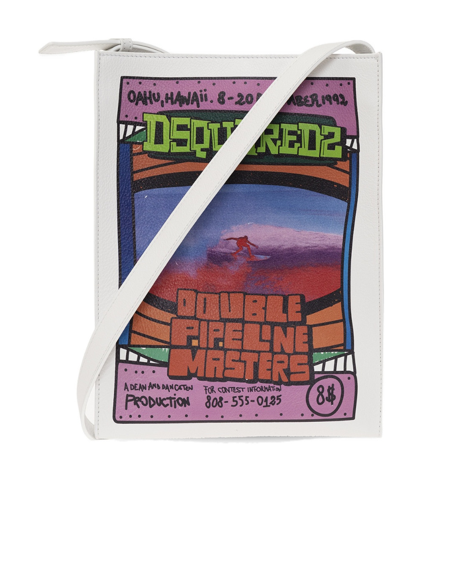Logo strap satchel