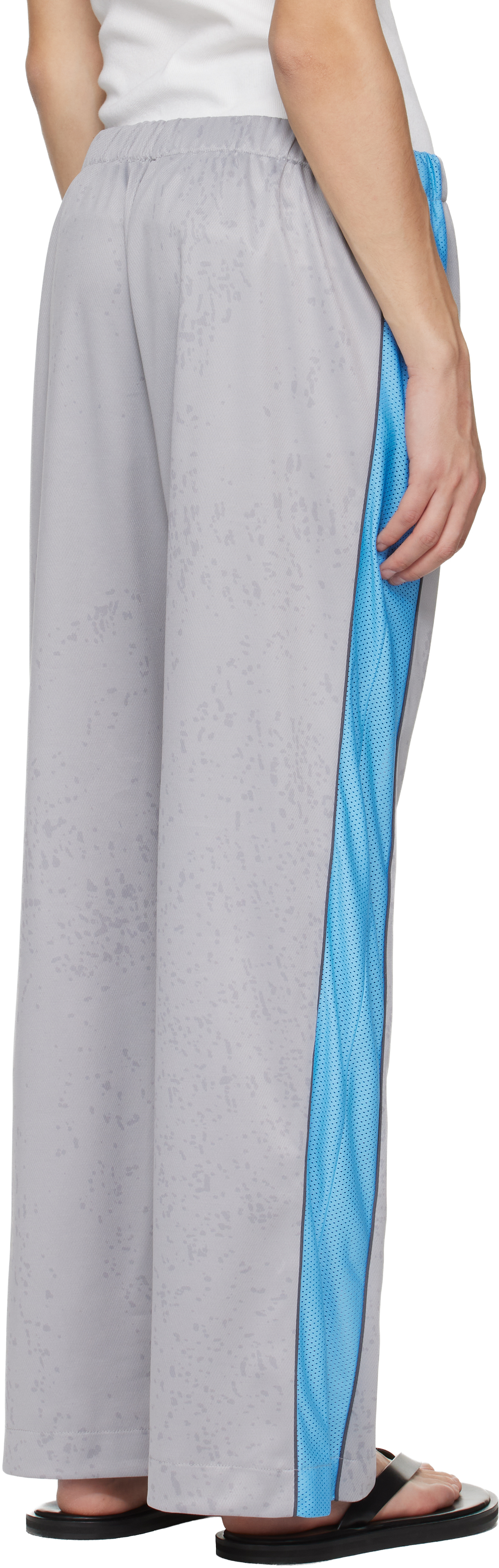 Gray Football Track Pants