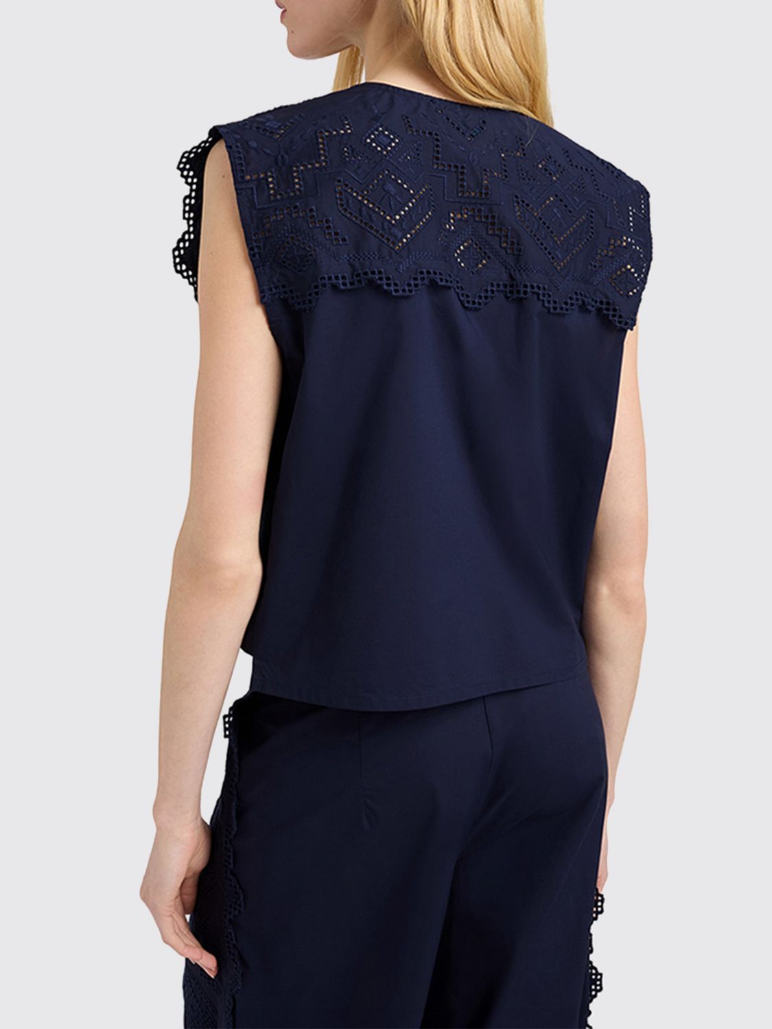 MOMONÌ Top Woman color Blue