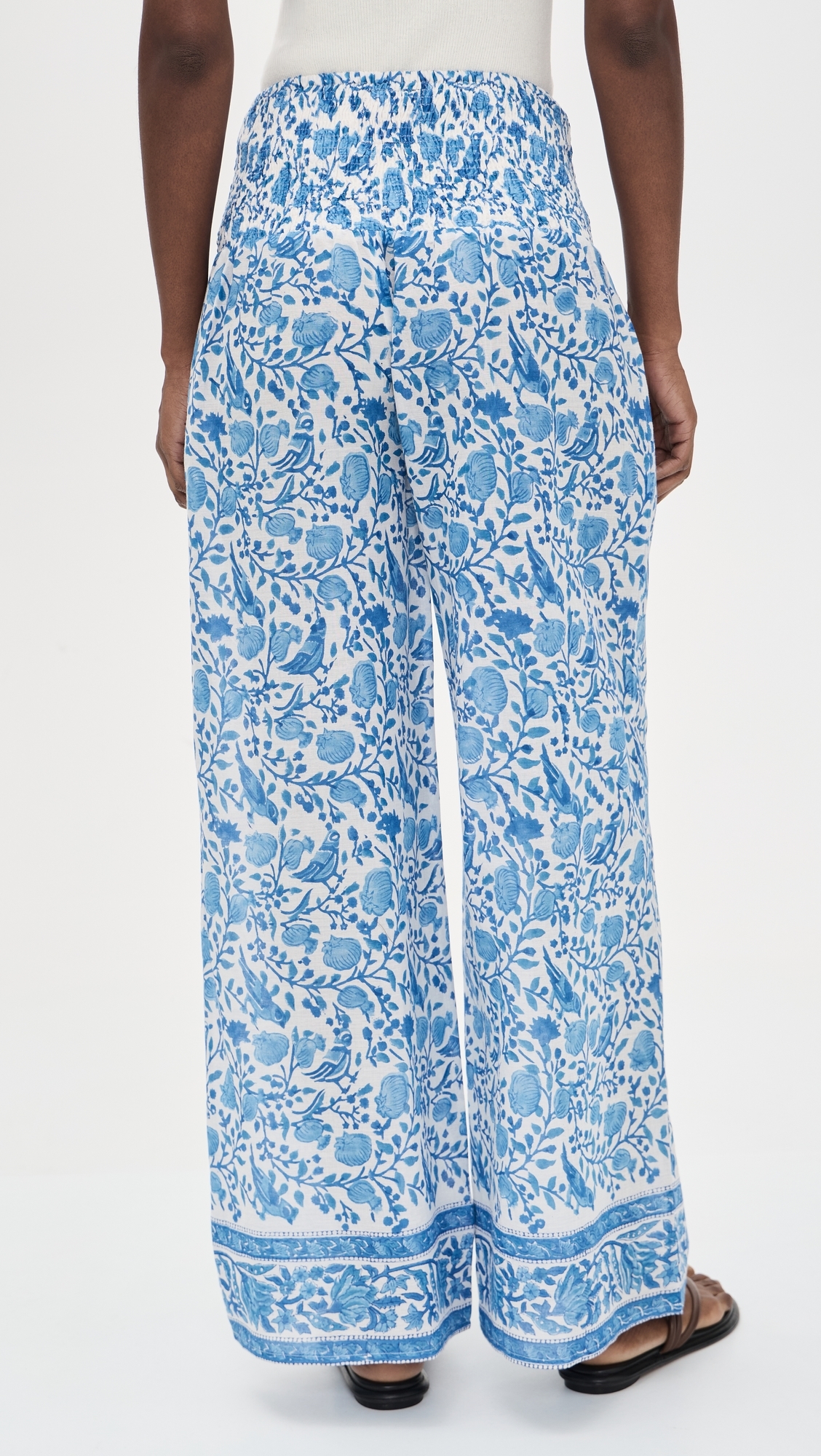 Beach Pants Blue White