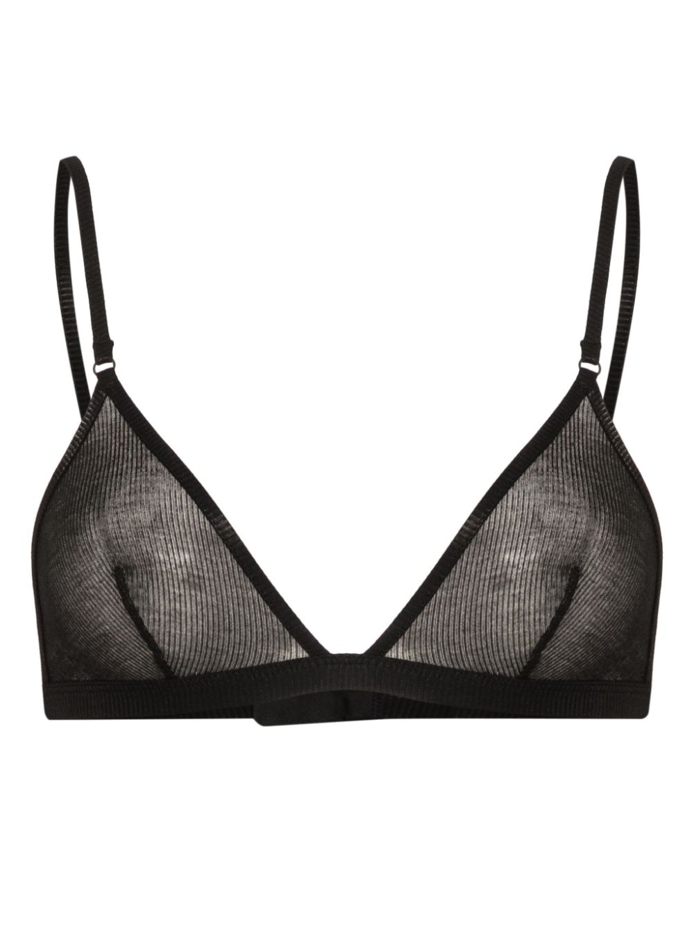 La Femme Amazone triangle bra - Black