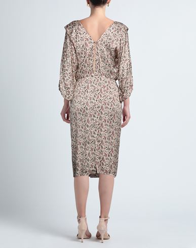 Woman Midi dress Beige Size XS Viscose