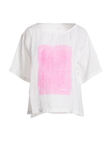 Woman Top White Size 8 Linen
