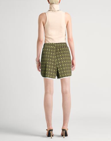 Woman Shorts & Bermuda Shorts Military green Size S Organic cotton, Elastane