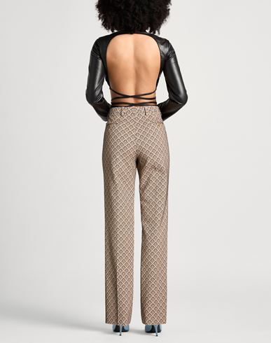 Woman Pants Beige Size 4 Cotton, Polyester, Nylon, Elastane