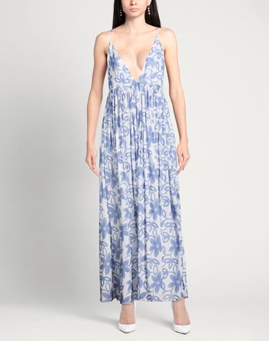 Woman Maxi dress Blue Size M Cotton