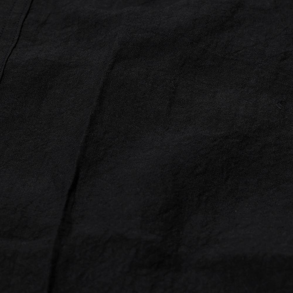 Linen Army Wide Trousers Black