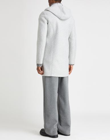 Man Coat Light grey Size 40 Polyester, Acrylic, Virgin Wool, Elastane