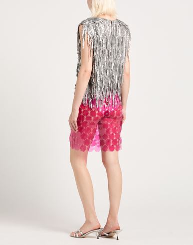 Woman Top Silver Size M Polyester