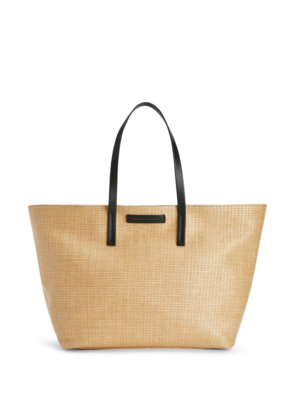 Raffia tote bag - BEIGe