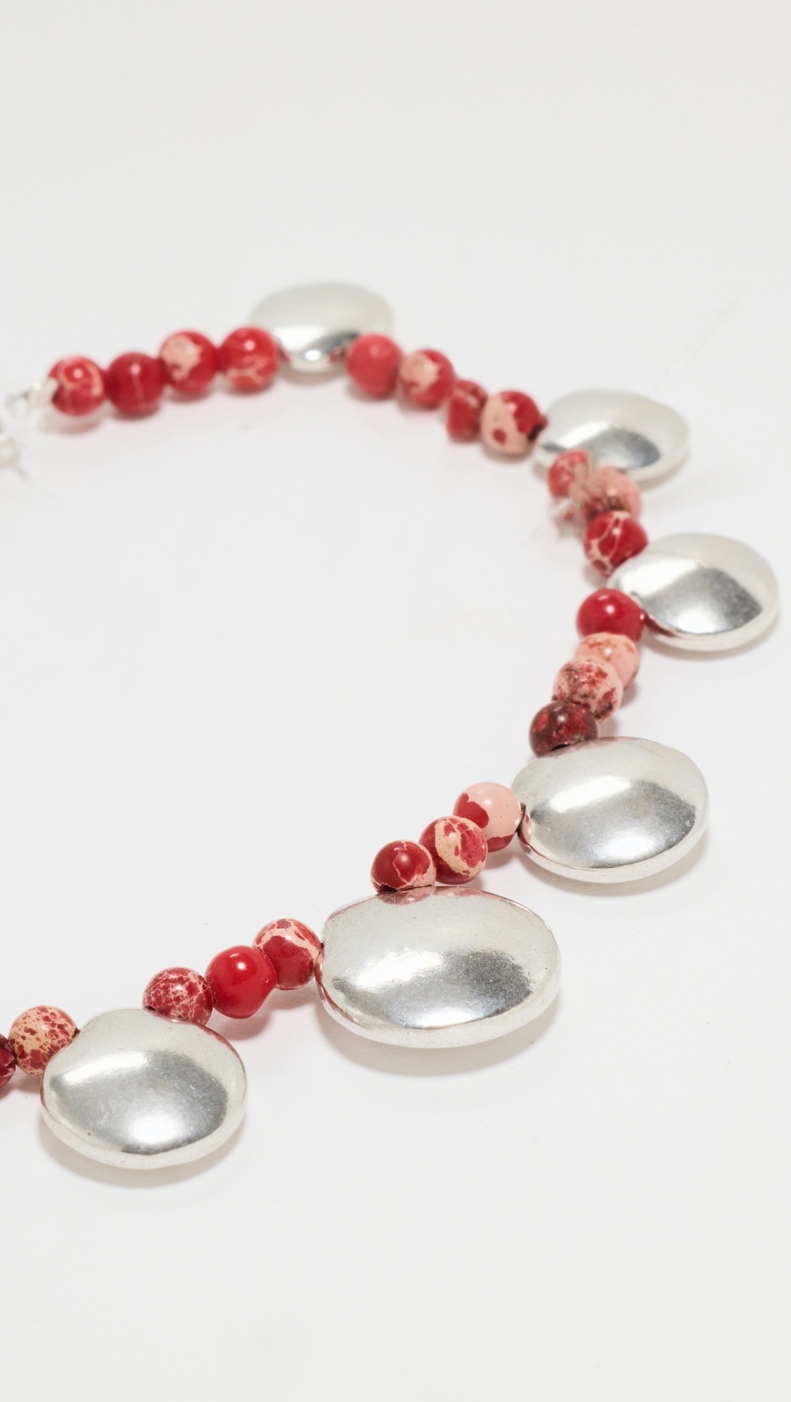 Thin Bracelet Rio Red/Silver One Size