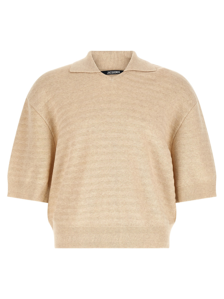 Le Polo Maille Chevron Polo Shirt