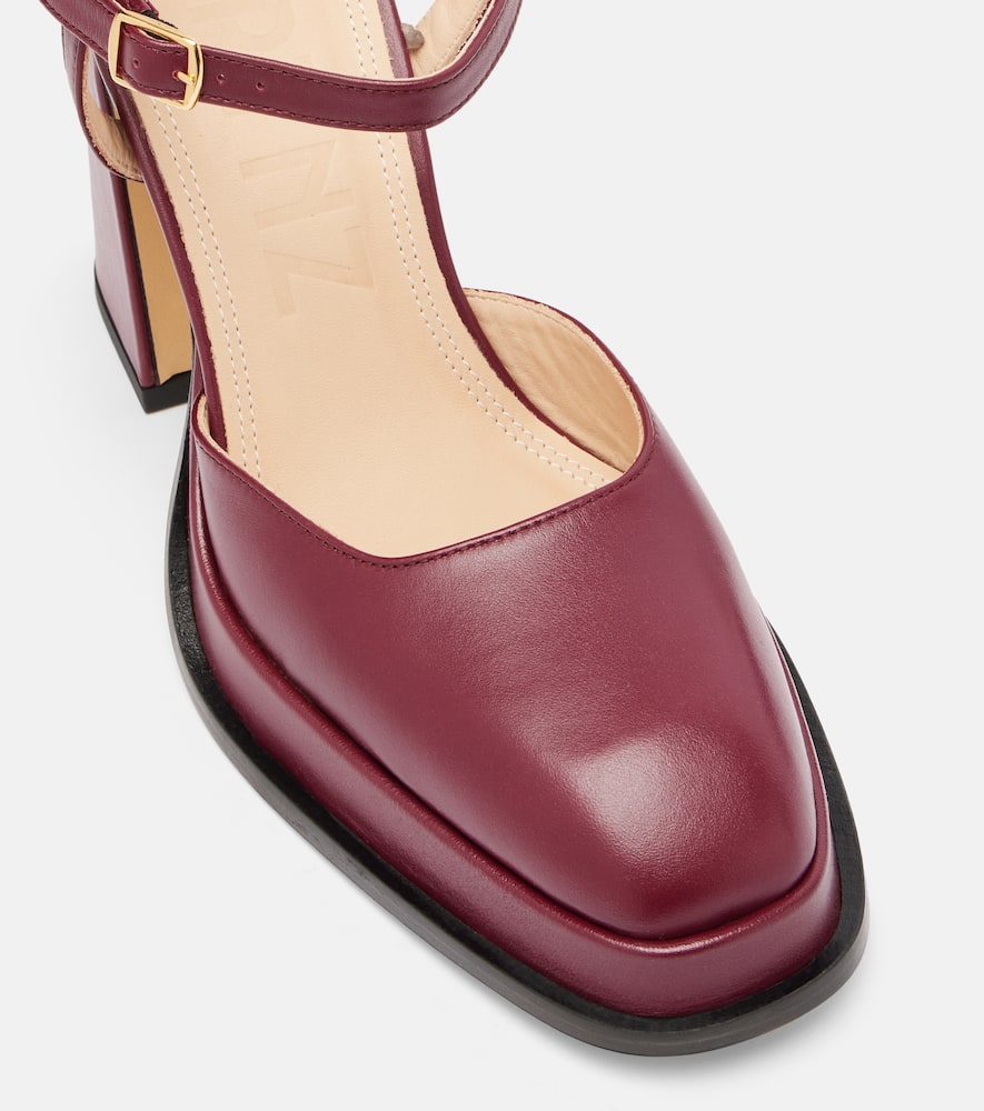 Malasana 95 leather slingback pumps