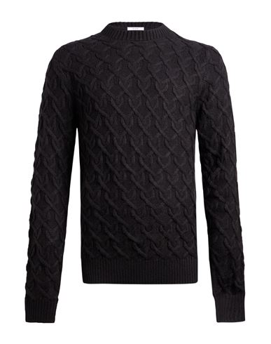 Man Sweater Black Size L Acrylic, Wool