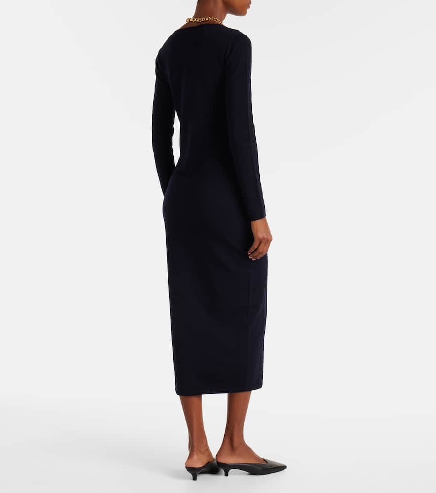 Sophia wool-blend midi dress