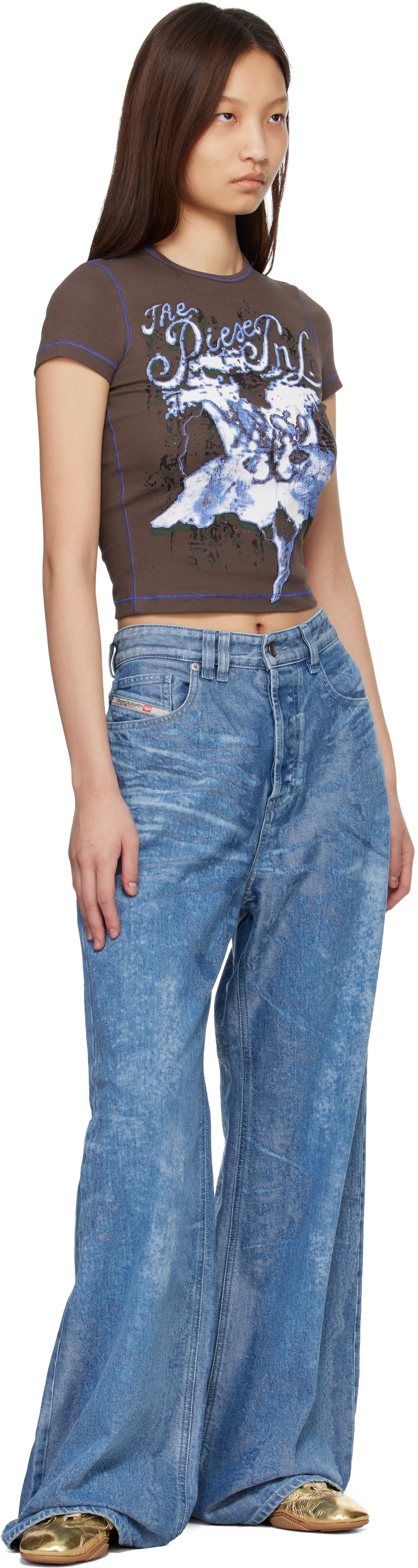 Blue 1996 D-Sire Relaxed Low Waist Jeans