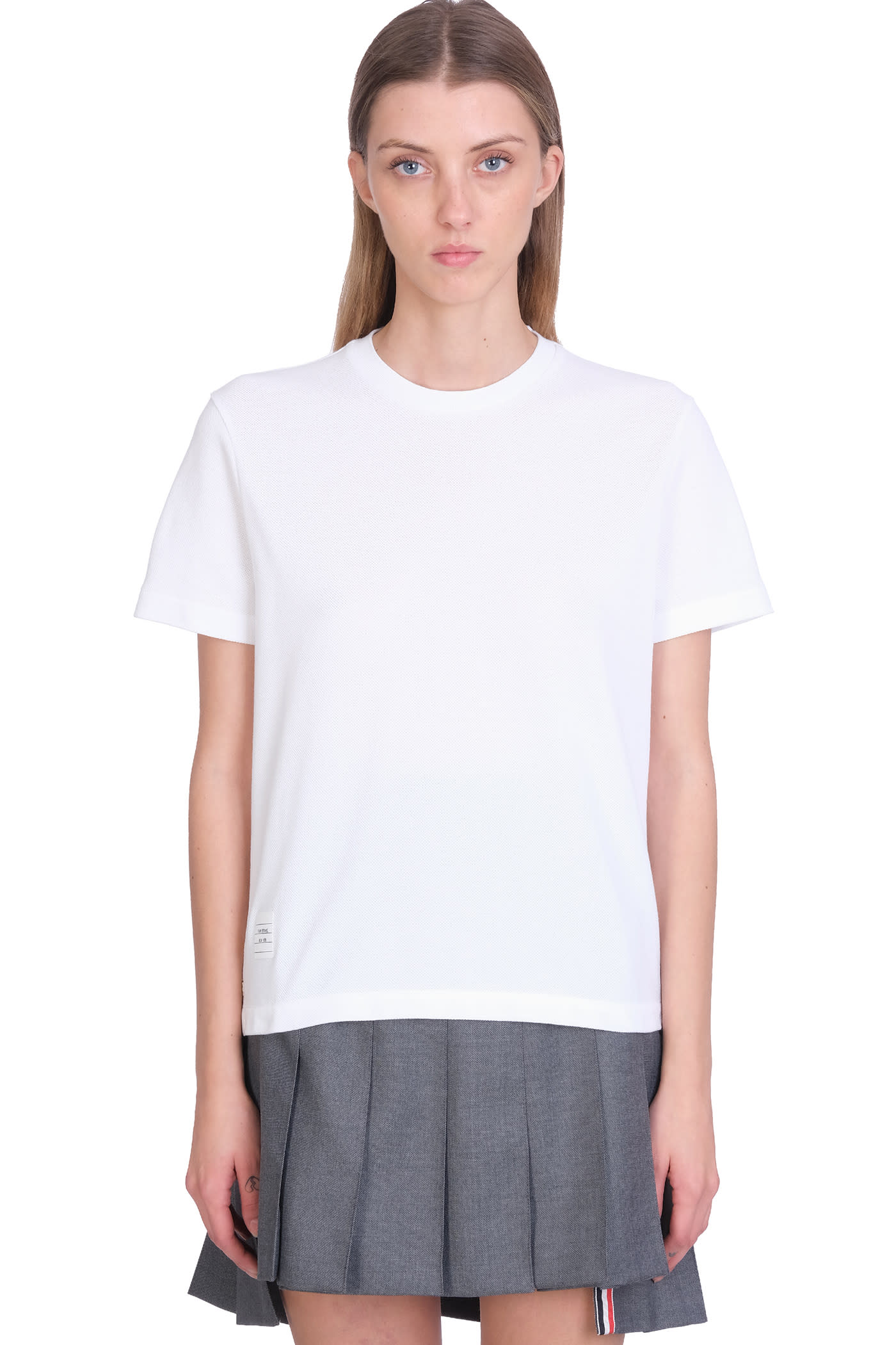 RWB stripe relaxed piqué T-shirt