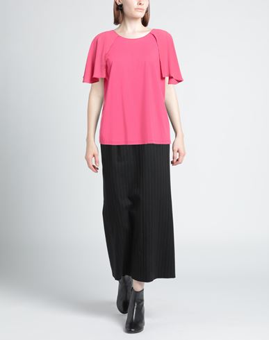 Seventy Venezia Woman Top Fuchsia Size L Cotton, Lyocell, Elastane