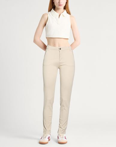 Collection Woman Pants Sand Size 26 Cotton, Elastane