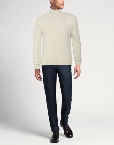 Man Turtleneck Slate blue Size 44 Baby alpaca wool, Merino Wool