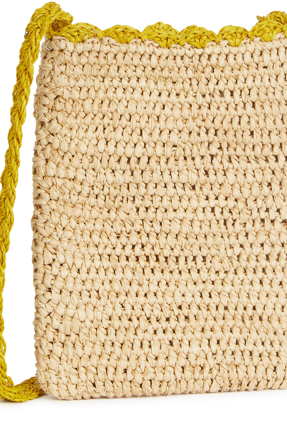 Raffia embroidered Phone Clutch Bag