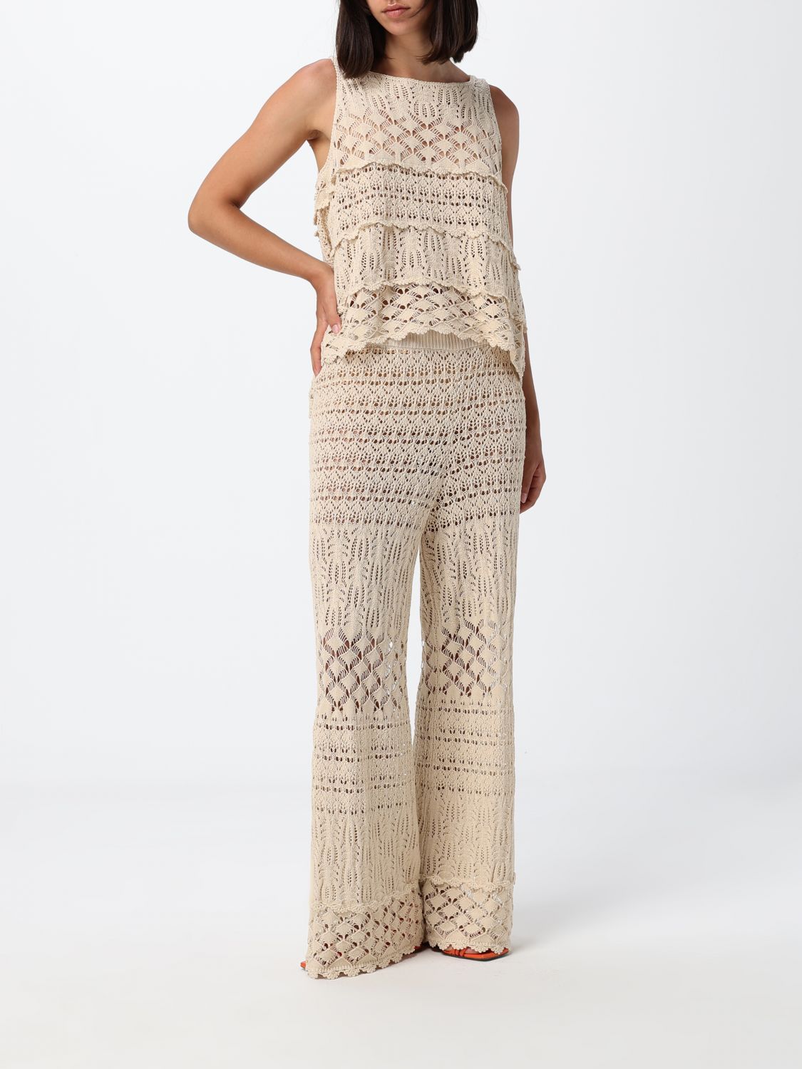 Pants Woman color White
