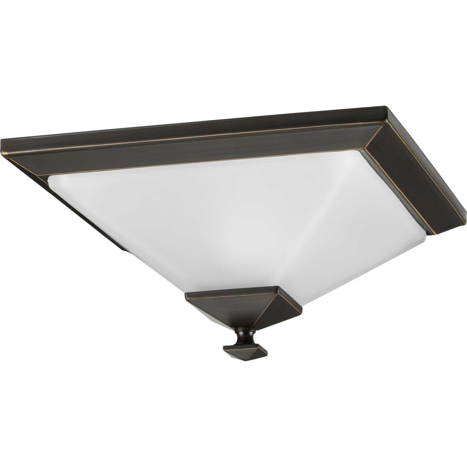 Antique Bronze One Light Flush Mount from the Clifton Heights Collection