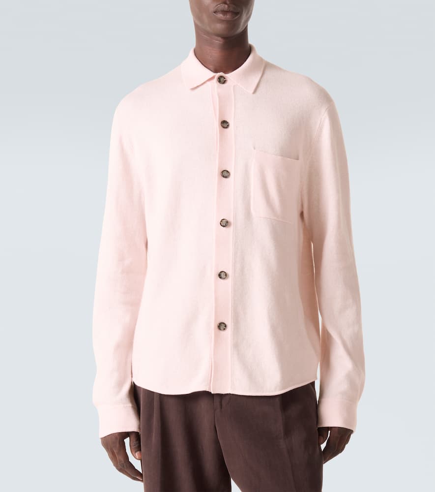 Cotton and cashmere overshirt