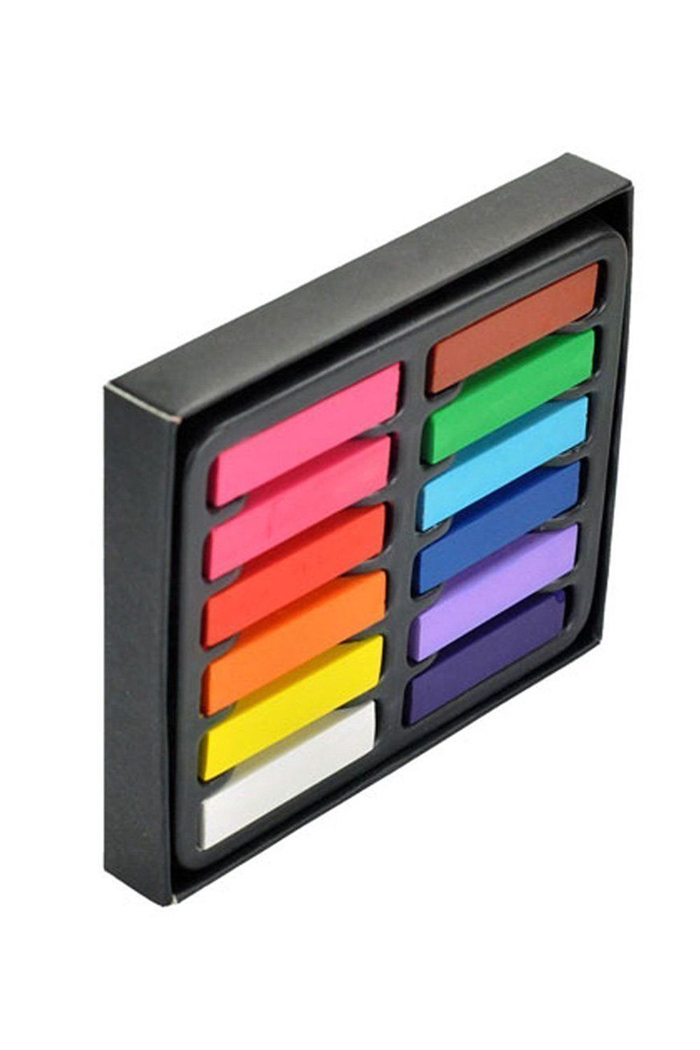 Neel Blue Temporary Hair Chalk Colour Pastel Dye, 12pcs in Colourbeauty