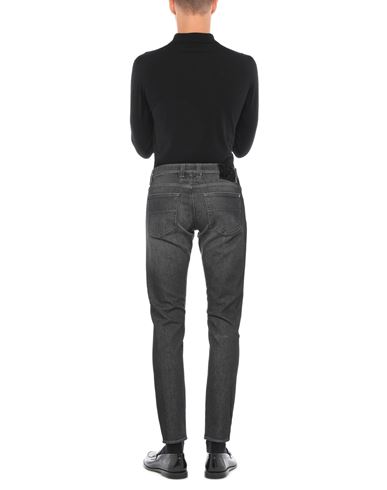 Man Jeans Black Size 36 Cotton, Elastane