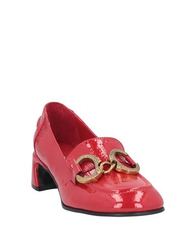 Woman Loafers Red Size 7 Leather