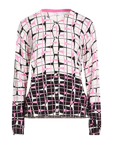 Woman Cardigan White Size L Viscose, Polyamide